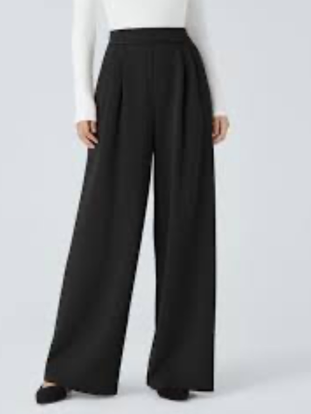 Halara Flex High-Waist Wide Leg Black Pants 🆕